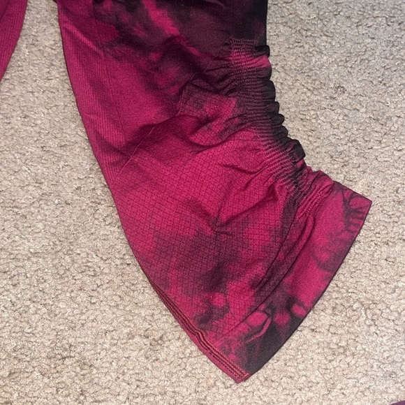 Lululemon In The‎ Flow Crop II Seamless Leggings Wine Berry / Bordeaux Drama 8 - Picture 6 of 9